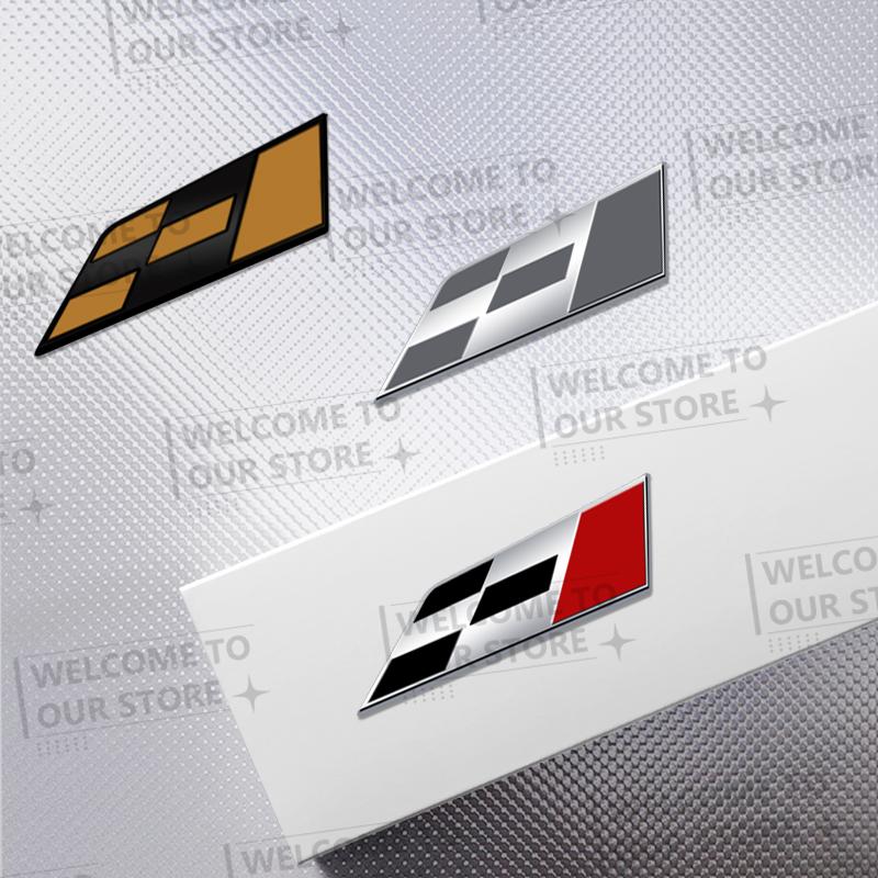 3D Metal Racing Flag Car Steering Wheel Badge Sticker Styling Interior Dekoration For Mill Alhambra Ibiza Leon Cupra Ateca Arosa