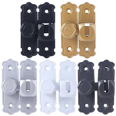 Safety Lock Safety Sliding Door Catch Anti-theft Aluminum Alloy Door Bolts 90 180 Degree Door Buckle Kitchen Bedroom Bathroom