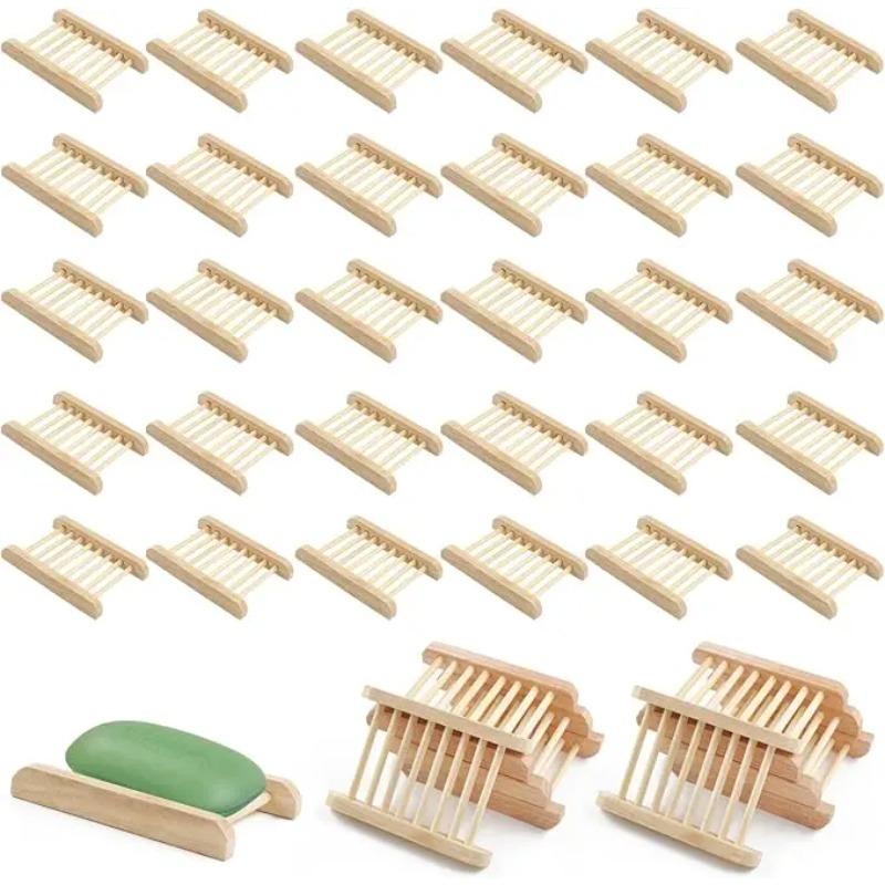 

10/20/50 шт. Деревянная мыльница оптом Деревянная мыльница для ванной комнаты Деревянная мыльница ручной работы Мыльница с самодренажем для мыла 10 Pieces