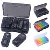 Moisture-proof 7-Day Pill Organizer 14 Grid Portable Pill Dispenser  Vitamins & Supplements
