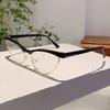 Korean Style Trends Pink Frame Fashion Cat Eye Decor Ladies Glasses Non-prescription Candy Color Ins Brand Eyeglasses