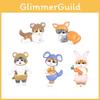 Cute Cat Mofusand Animal Costume Model Ornament Set For Decoration Desktop