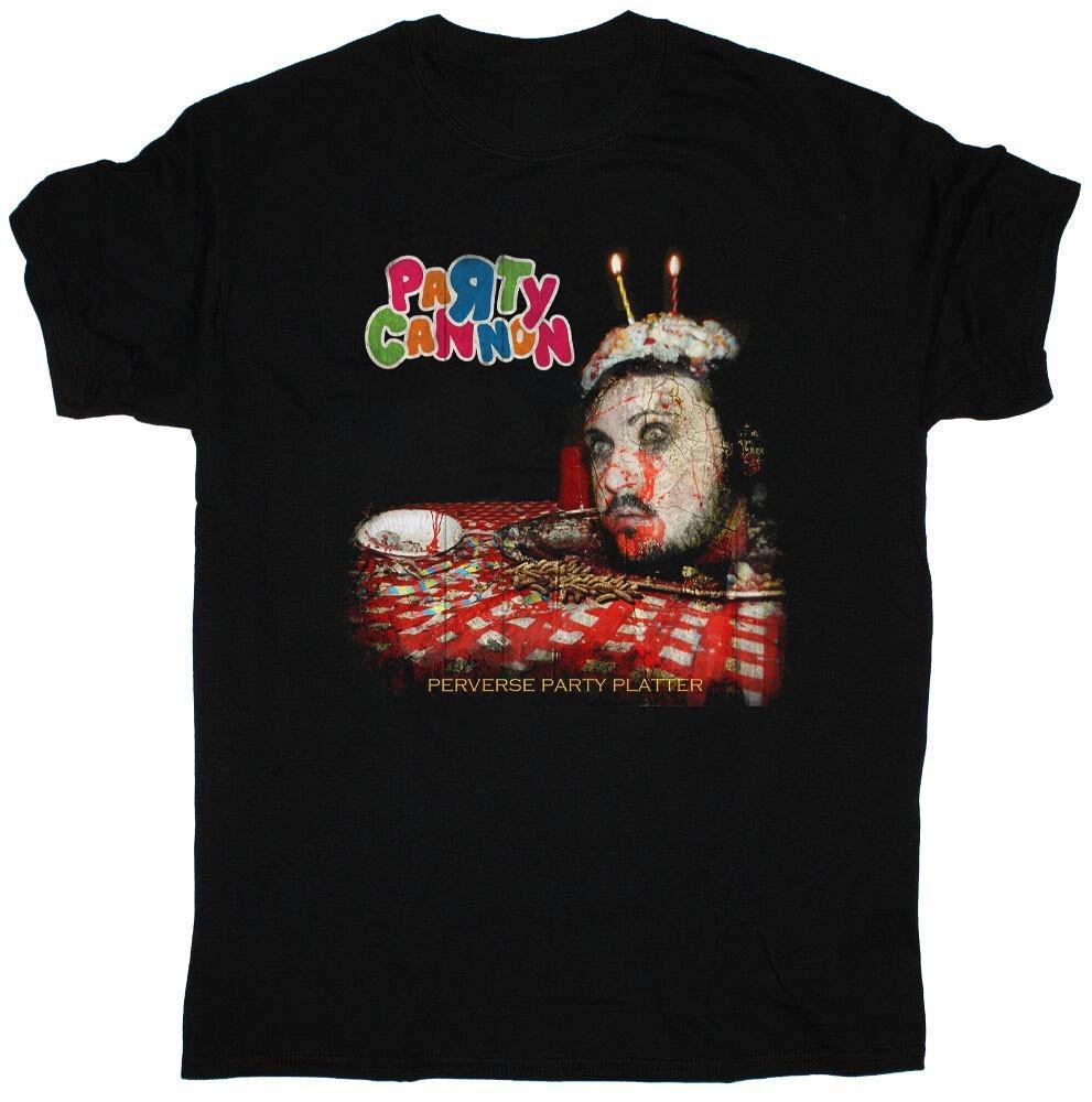 Вечеринка в винтажном стиле Пушка для вечеринки Извращенный праздничный поднос Рубашка Унисекс S-5XL B07 Унисекс Футболка S