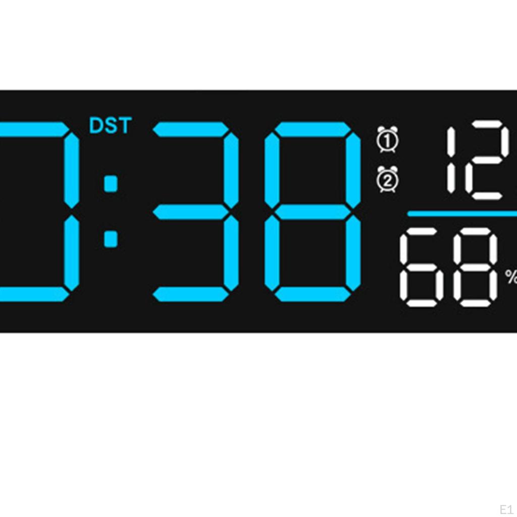 Digital Alarm Clock Desk Clocks Decorative Large Numbers LED Display for Table Home
