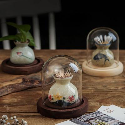 Personalisierte Zahnstocherbox Haushalt Leichter Luxus Keramik Zahnstocherhalter Kreativ Hotel Gastronomie Gewerblich Wattestäbchenbehälter
