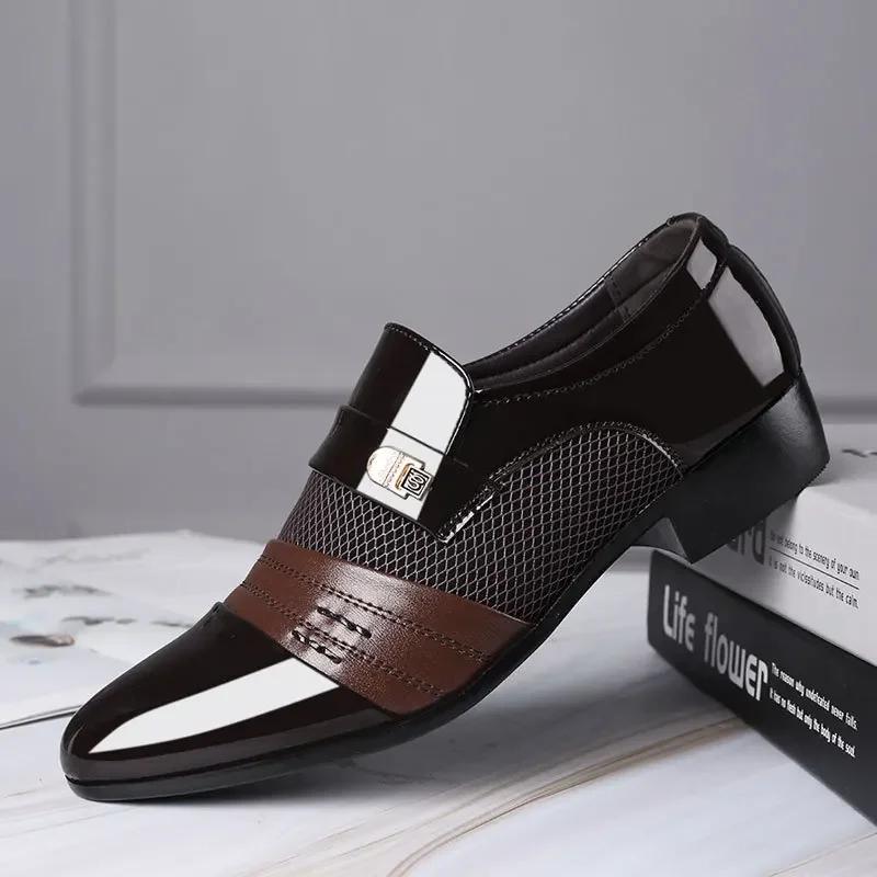 2025 Classic Business Dress Men's Shoes Fashion Party Office Oxford Shoes Men's Le Fu Shoes Zapatos De Cuero Plus Size 47