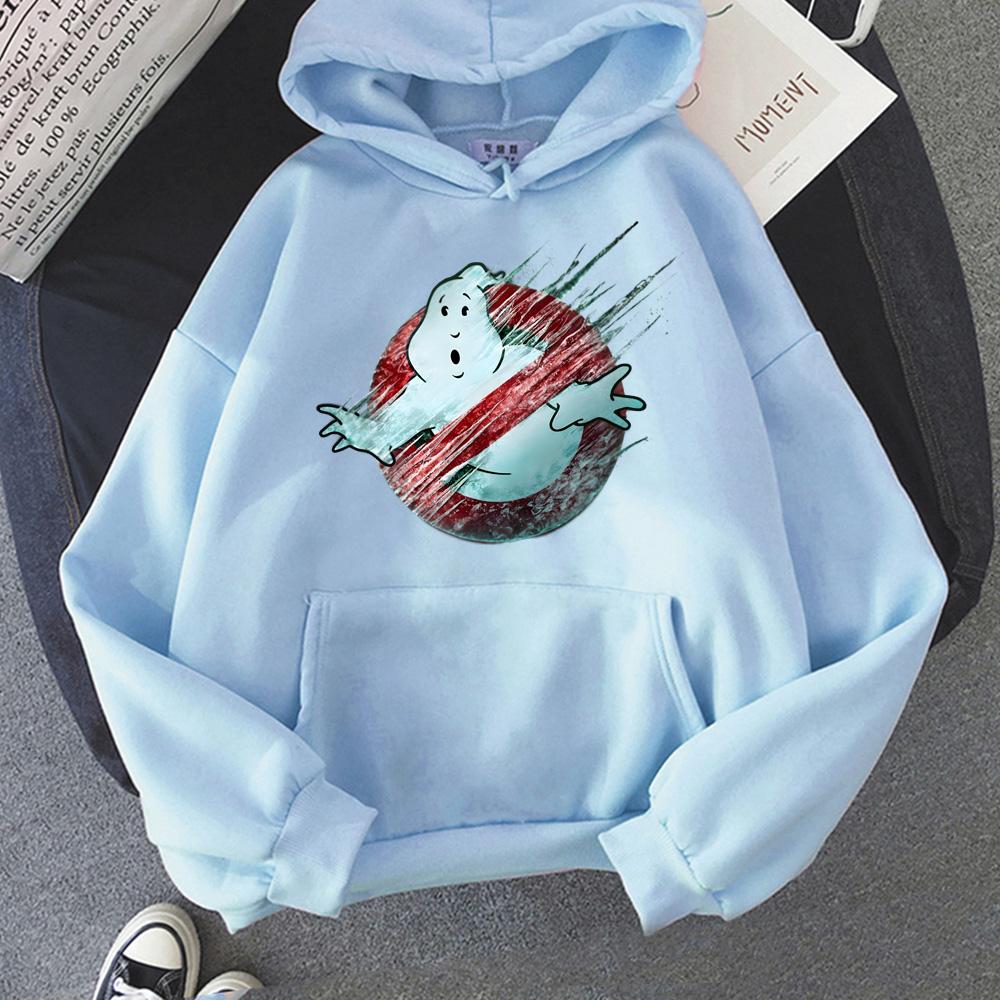 Ghostbusters Frozen Empire Print Hoodies 2026 Anime Print Autumn/Winter Sweatshirt with Hooded Cartoon Fleece Soft Hooded Hoody