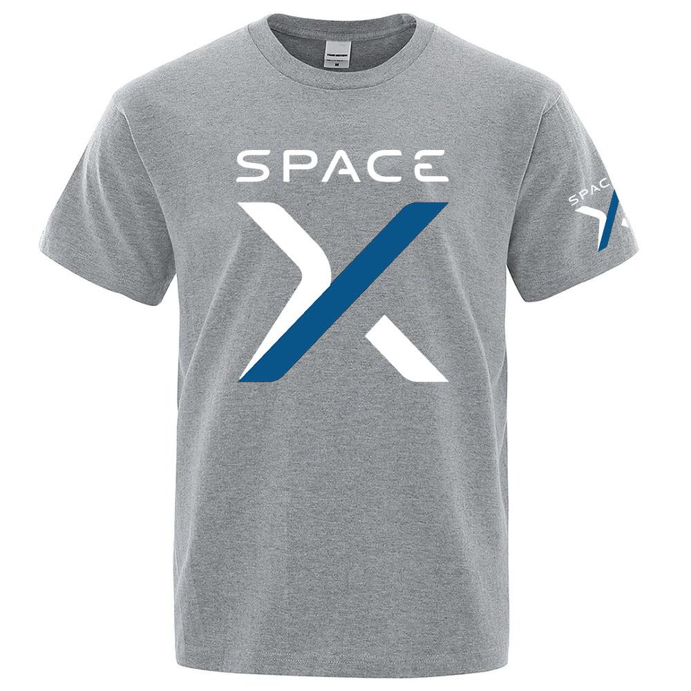 2026 Spacex Space X Logo Stampa Estate Unisex Nuova Maglietta a Maniche Corte Regolare Semplice Rinfrescante Asciugatura Rapida Top