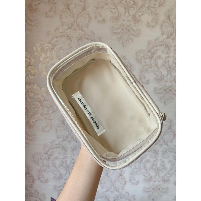 Large Capacity Makeup Bag Storage Bag Transparent Fashion Portable Handbag