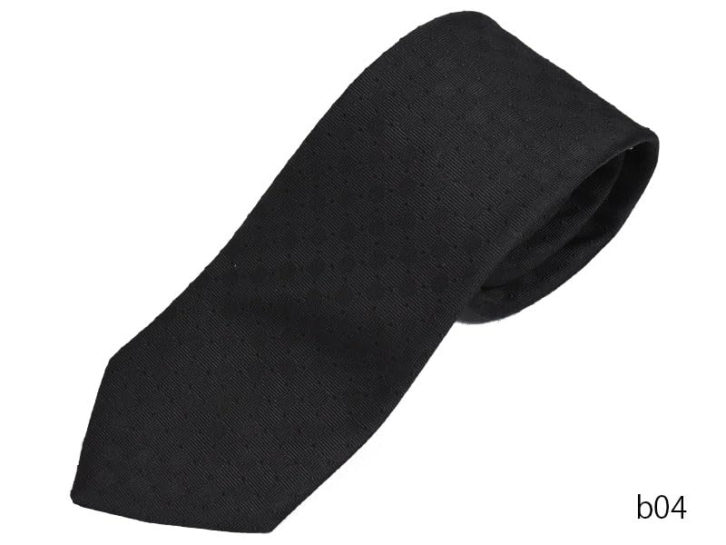 Czarny krawat na pogrzeby i żałobna czerń marki Komon [Michiko London] na uroczyste nabożeństwa żałobne, formalny, krawat, pogrzeby, stypy,