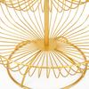 Household Living Room Modern 3-Tier Fruit Dish Plate Storage Basket Tray TablewareGold
