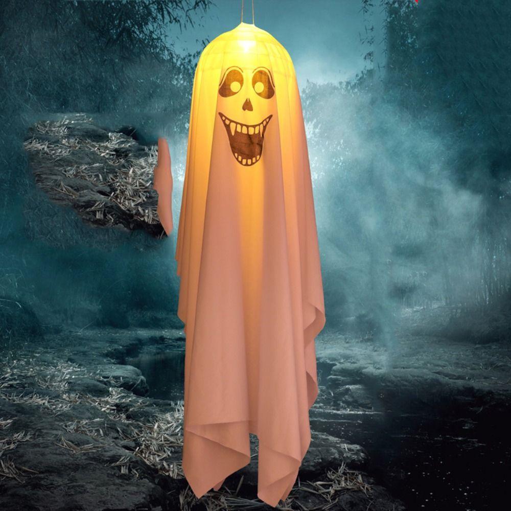 Wind Tunnel Ghost LED Pendant Luminous Halloween Pendant Lights  Venue Layout Props