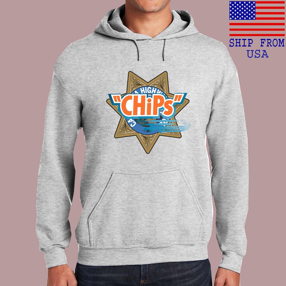 Chips Retro Police Movie Grey Size S3XL Unisex T-Shirt S