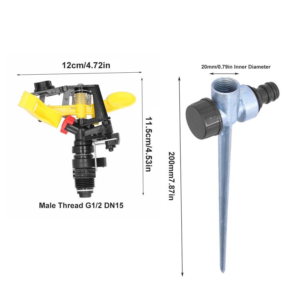 ABS and Zinc Alloy Garden Sprinkler G1/2 Thread Automatic Sprinkler  Daily Plant Care
