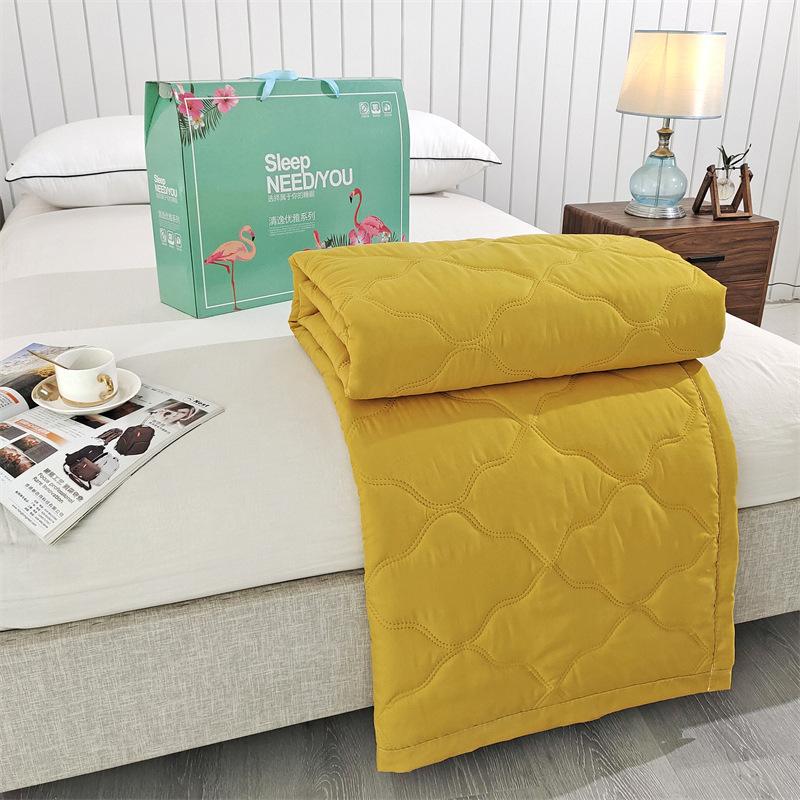 Summer thin blanket, new air conditioning quilt, gift, skin friendly washed cotton, summer cool quilt