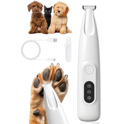 Pet Hair Clipper for Dogs and Cats Low Vibration Quiet Electric Trimmer Grooming Tool Rechargeable Cordless Hair Cutter for Pets