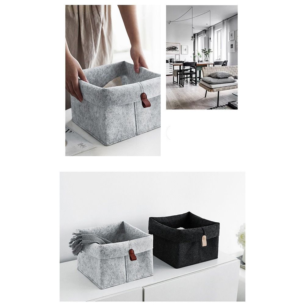 Organizer Kleinkram Aufbewahrungskorb Faltbare Stofffilz Aufbewahrungsbox Kleidung Spielzeug Halter Wohnzimmer