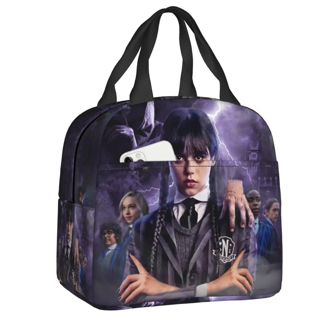 Insulated Lunch Bags for Camping Travel Comedy Horror TV Leakproof Thermal Cooler Lunch Box Women Children