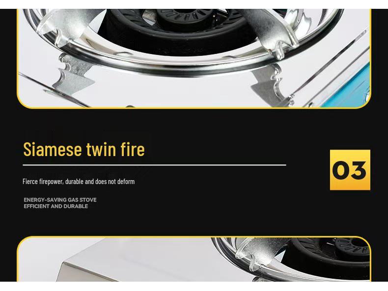 High-Power Stainless Steel Single Burner Gas Cooktop for Natural and Liquefied Gas