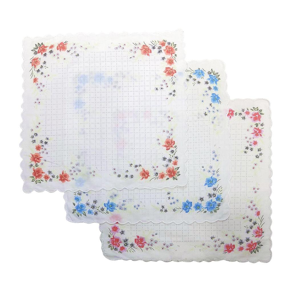 Floral Print Women's Handkerchiefs Hankies for Special Occasions