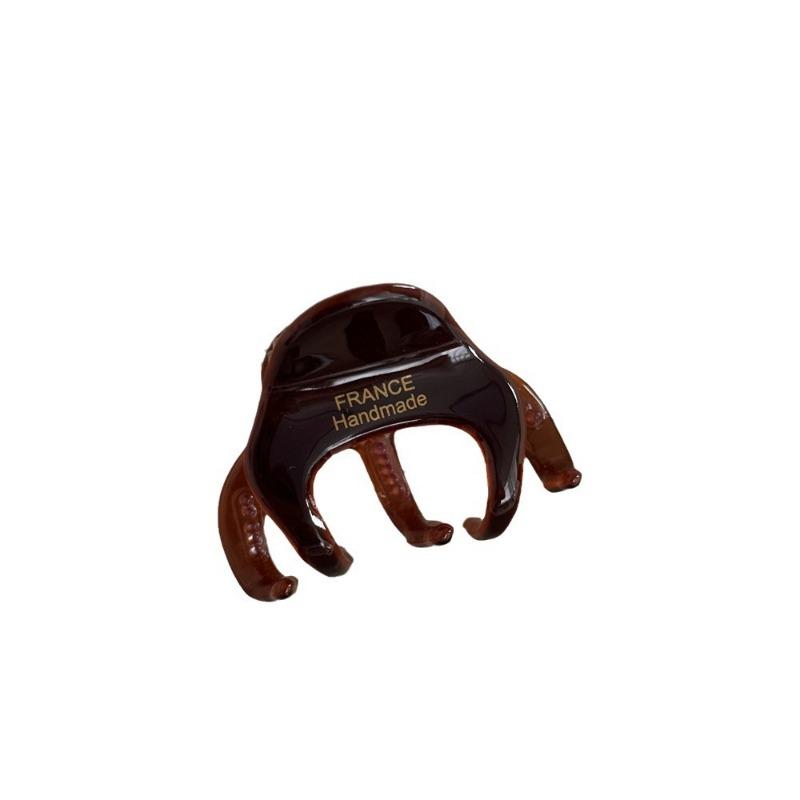 Korean Simple Small Size Octopus Grip Acetate Shark Clip Half-Scratch High-Grade Ponytail Hair Claw Hair Accessories
