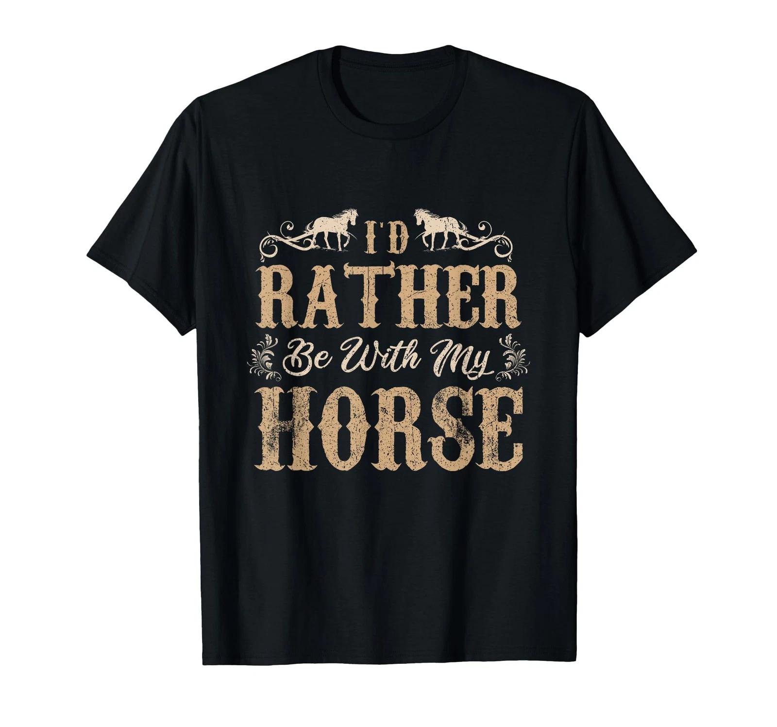 I D Rather Be My Horse Lover Riding Masked Rider T-Shirt_ 2XL