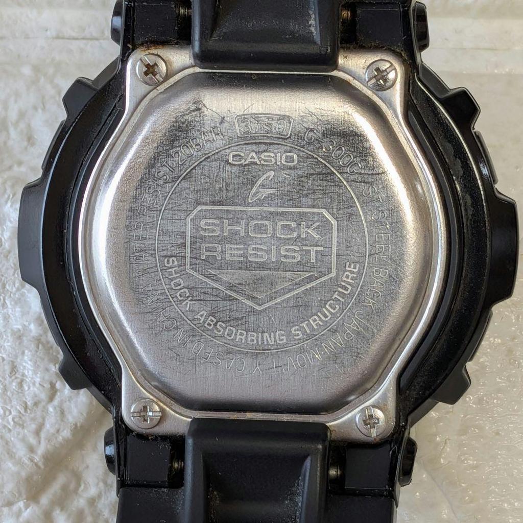 Used Vintage CASIO G-SHOCK Watch Black Gold G-300G