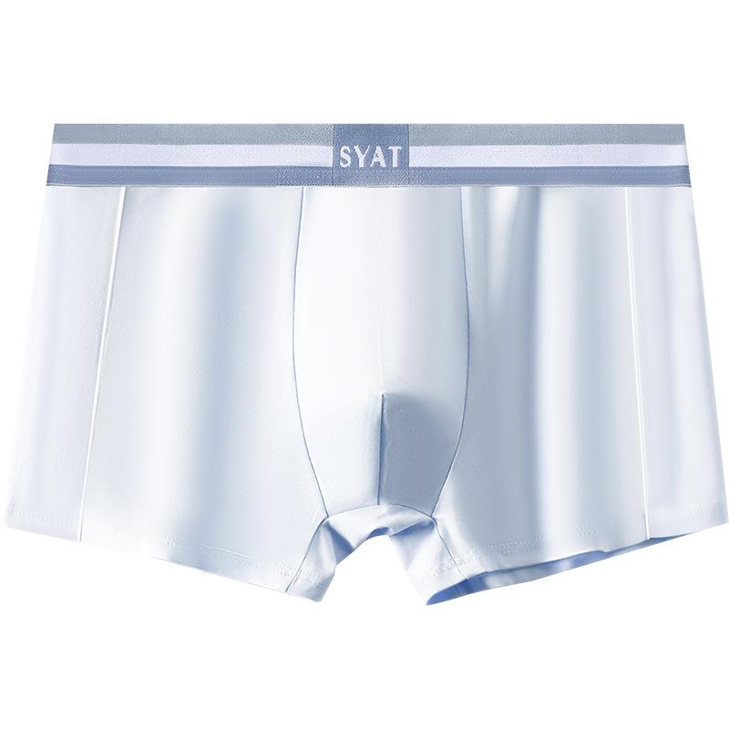 Men's Spring and Summer Trendy Pure Cotton 7A Antibacterial Comfortable Seamless Briefs