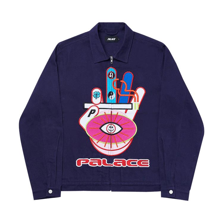 Palace Happy Cig Jacket Navy Men Outerwear Blue P18JK010