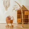 Let's Make Baby Mobile Stand, Freestanding, Natural Wood, Bed Mobile with Arm and Holder, Stable and Easy To Set Up, Perfect for Soothing Your Baby, S