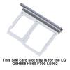 Replacement SIM Card Slot Tray Memory Card Holder Black for LG G6H868 H860 F700 LS992