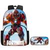 Fortnite Large Capacity Backpack Pencil Case Set - Cartoon Gaming School Supplies for Kids 5-8 Years, Unisex Gift