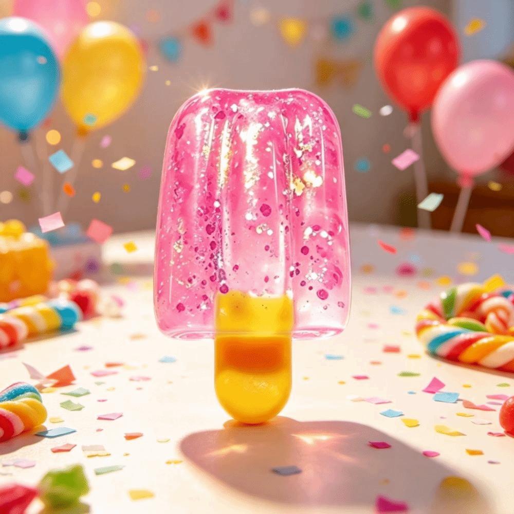 Soft Popsicle Squishy Toys Transparent Reduce Anxiety Toy Fidgets Toy Reduce Pressure Toys Gifts