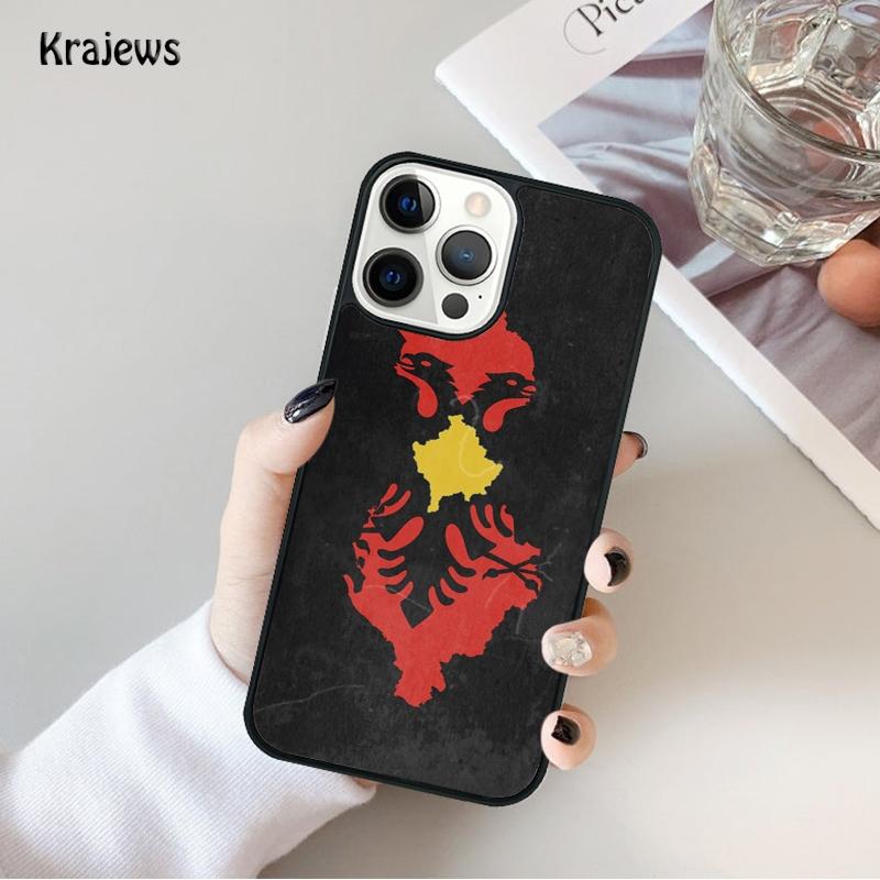 Albania flag Phone Case For iPhone 17 Air 16 15 14 Max Plus 11 12 13 Pro Max Phone Cover coque