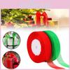 Elegant Christmas Ribbon Set In Vibrant Green And Red For Beautiful Gift Wrapping And Decoration