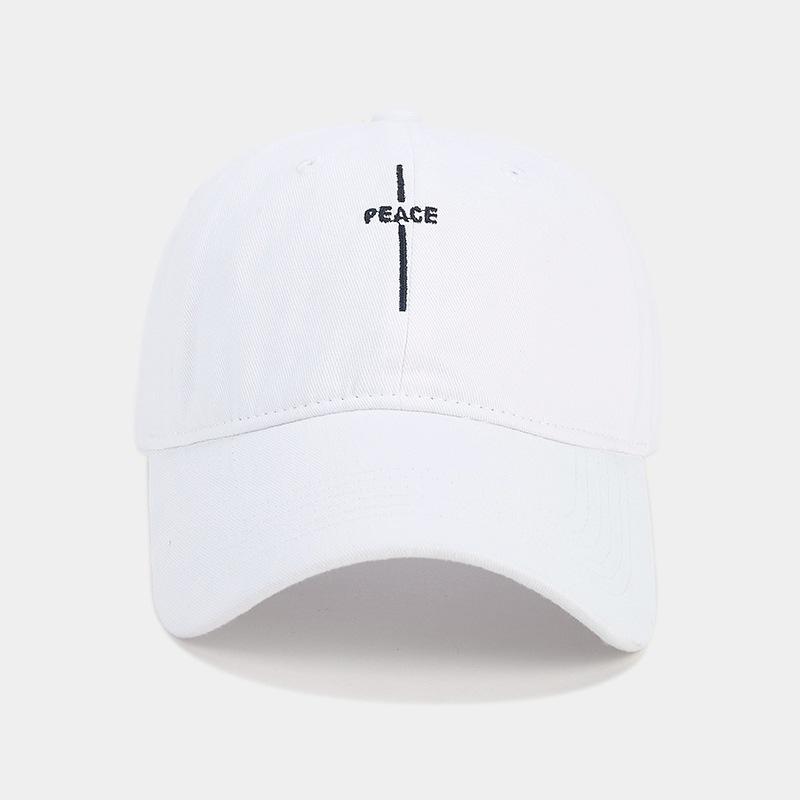 European and American fashion letter embroidery baseball cap men's personality casual soft top cap outdoor sun protection shade sun protection cap