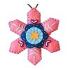 Christmas Ornament DIY Felt Craft Kit Artistic Handmade Ornament with Flowers Stars Leaves Versatile Home Decor