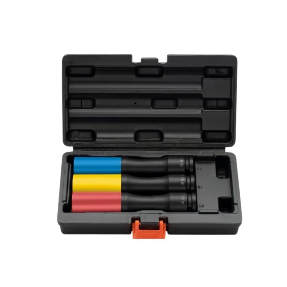 

For 1 2 Drive Torque Wrench Thin Wall Design 1 2 Drive Socket Set Tire Change 21mm Chromium-Vanadium Steel Etched Size Markings
