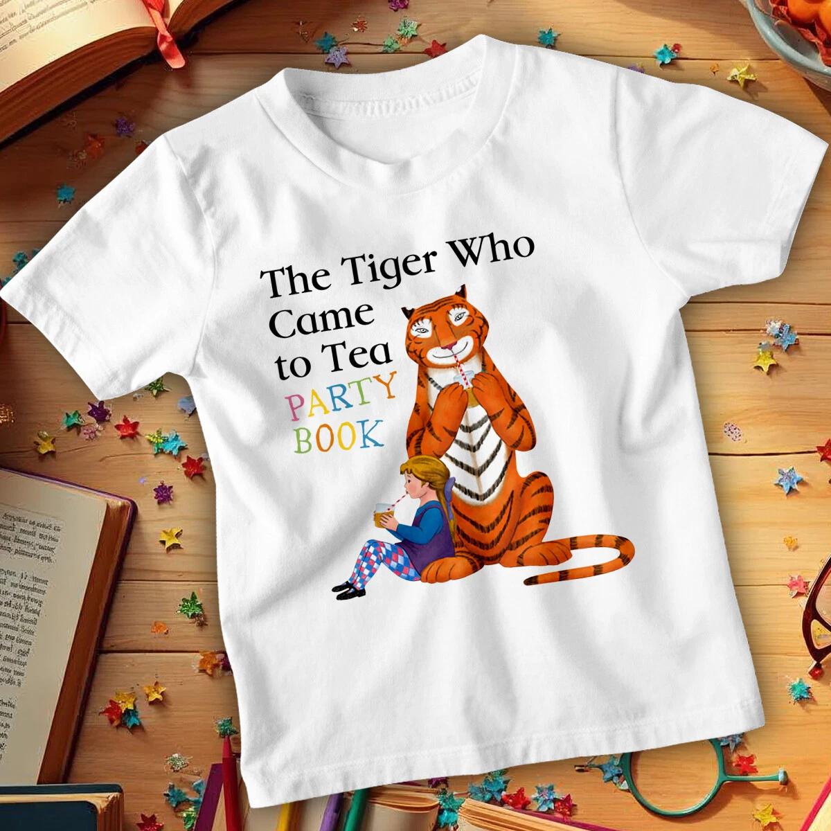 s and Kids The Tiger Who Came to Tea World Book Day T-Shirts Tee Costume1 100