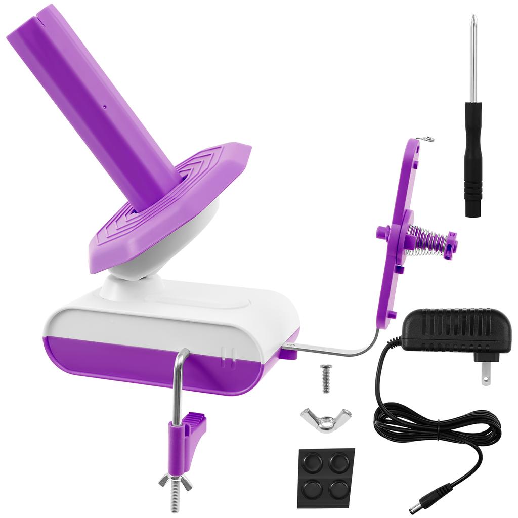 Electric Yarn Ball Winder Yarn Dispenser Yarn Roller Cake Winder DIY Crafts for Crocheters Knitters Crocheting Wool Collection