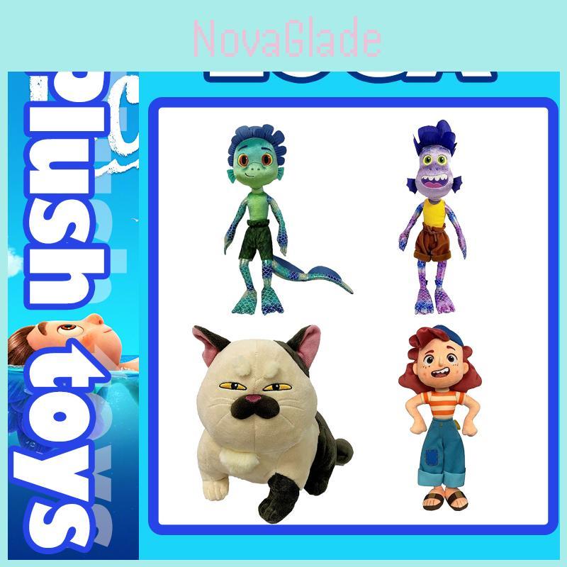 Barevné a realistické kreslené postavičky Luca Alberto Julia Kočka Mořská příšera Plyšové hračky pro chlapce Anime figurky Panenky