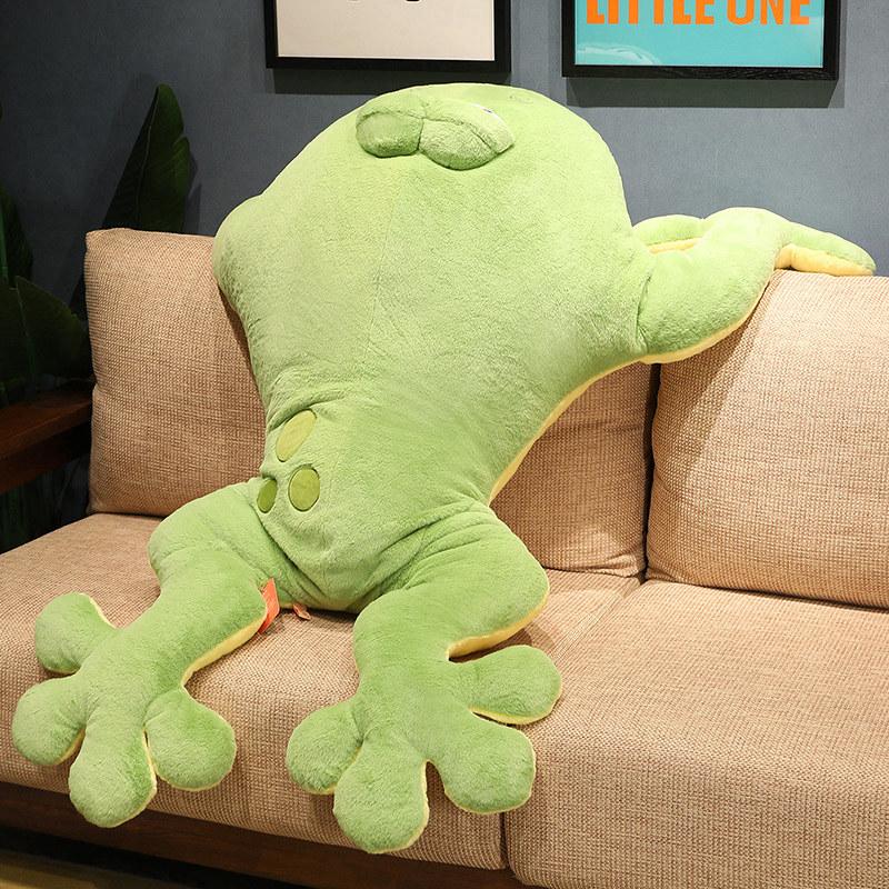 Grüne Frosch Plüschtiere Stofftiere Puppe Erwachsene Niedliche Geburtstagsgeschenke Haus Zimmer Deko