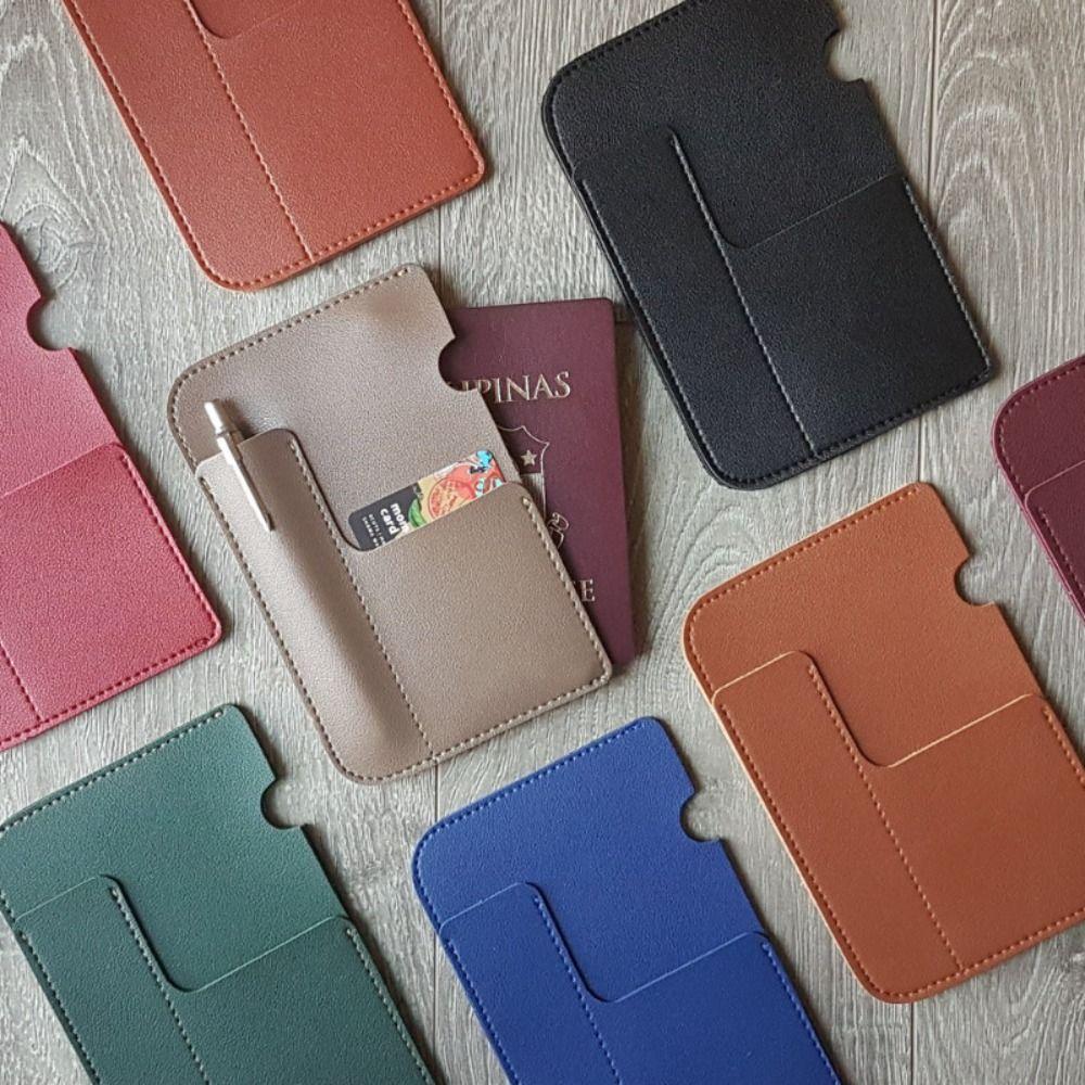 Multiple Card Slots Portable Passport Bag Travel Storage Passport Clip  Travel Accessory