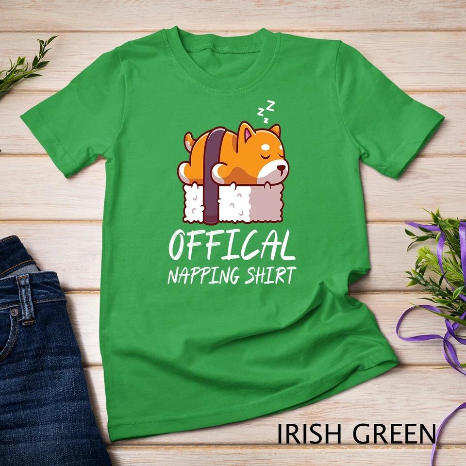Cute sleeping shiba inu dog Official Napping Unisex T-shirt 4 XL