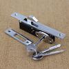 Aluminum alloy sliding door Hook lock, Stealth lock,Cross key, For Wooden door,Framed glass door,strong, durable,Door hardware