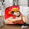 1PC Luffy D Patterned Flannel Blanket Suitable For All Seasons For Home Decor Warmth And Comfort Gifts Holiday Present