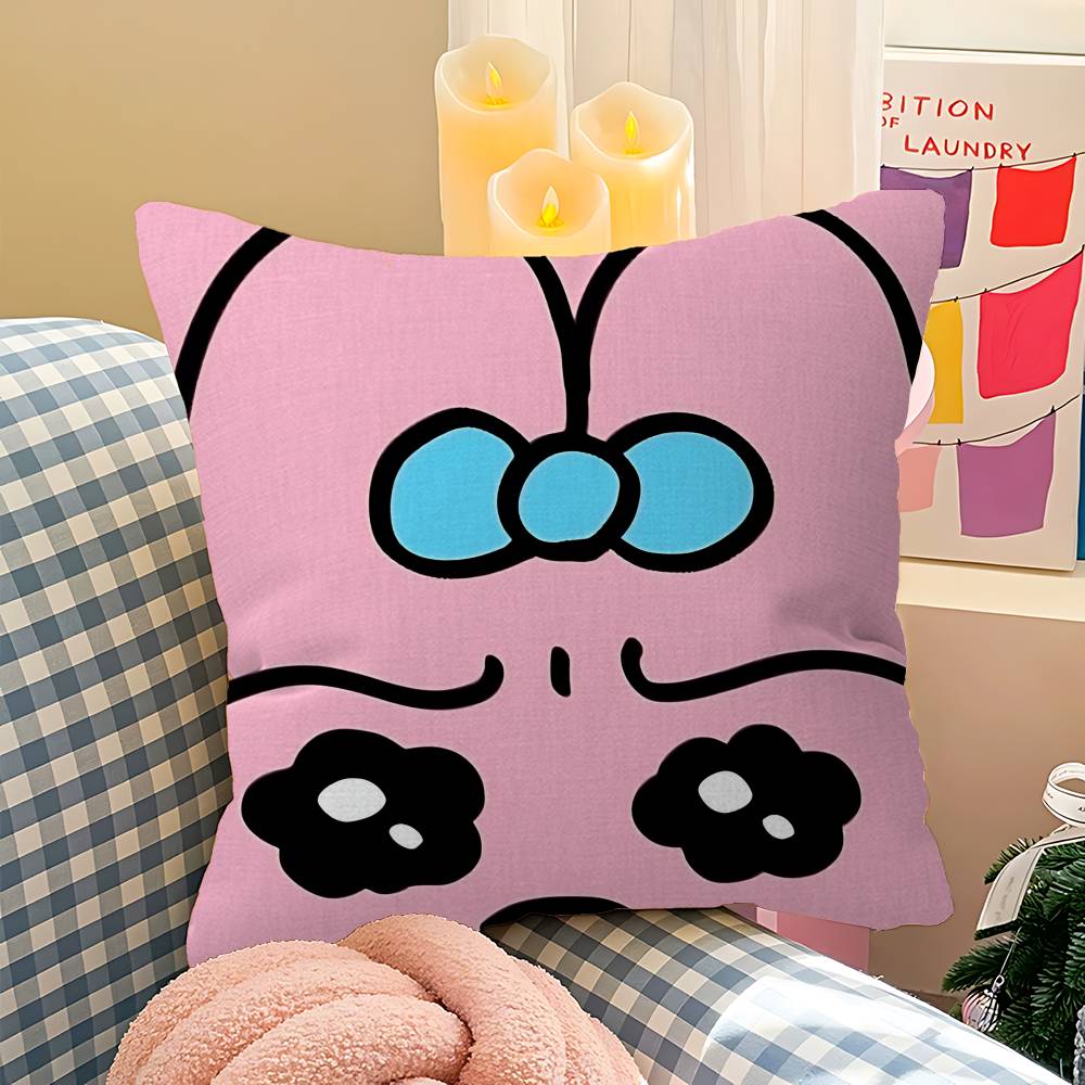 Cute O-Opanchu U-Usagi Personalized Pillow Dust Cover Bedroom Kids Party Decoration Pillowcase Birthday Children Gift
