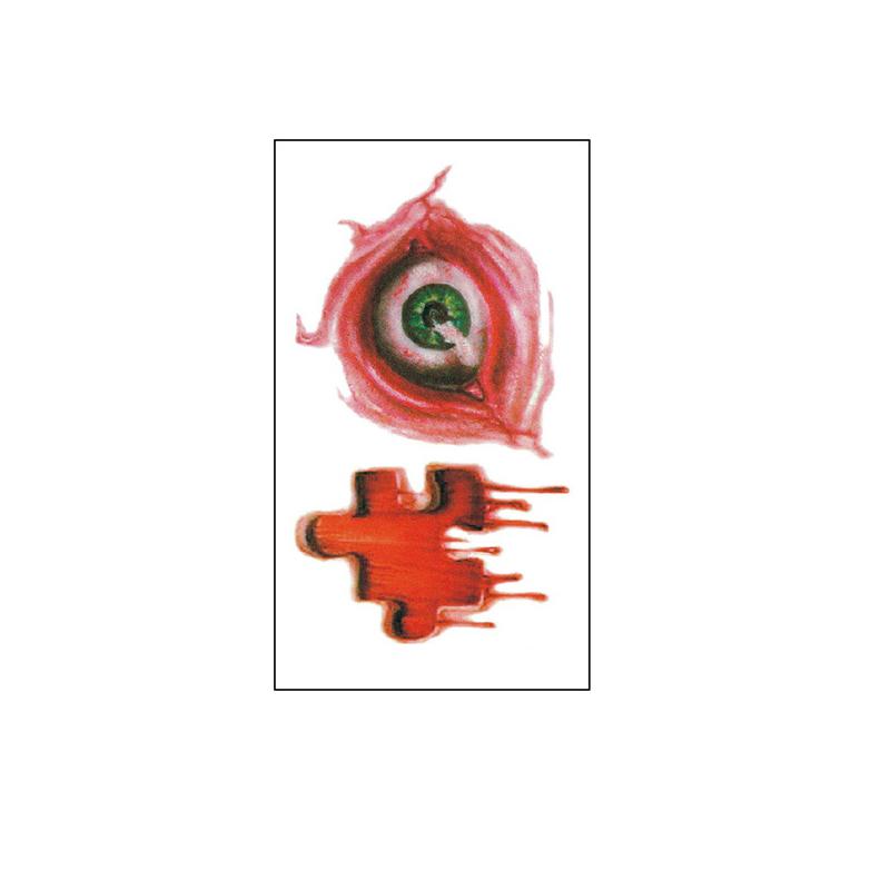 Halloween Temporary Tattoos Realistic Tattoo Stickers Halloween Party DIY Bloody Halloween Decorations Halloween Look 1PC