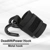 1 Pair Weight Lifting Hooks Heavy Duty High Strength Great Friction Anti-slip Fasten Tape Stainless Lifting Wrist Straps Power