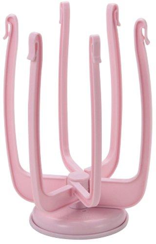 

Tiger Crown Kitchen Tool Stand, Pink, 178 x 178 x 255 mm, Six Hand Stand, Polypropylene, with Drainer, Transfer Cap, and Suction Cup, 708